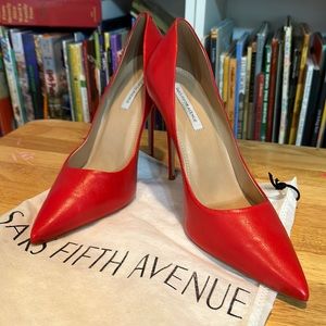 Cherry red Saks heels